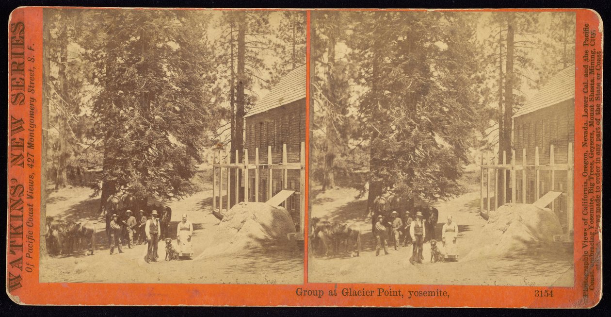 Gruppe am Glacier Point, Yosemite von Carleton E. Watkins