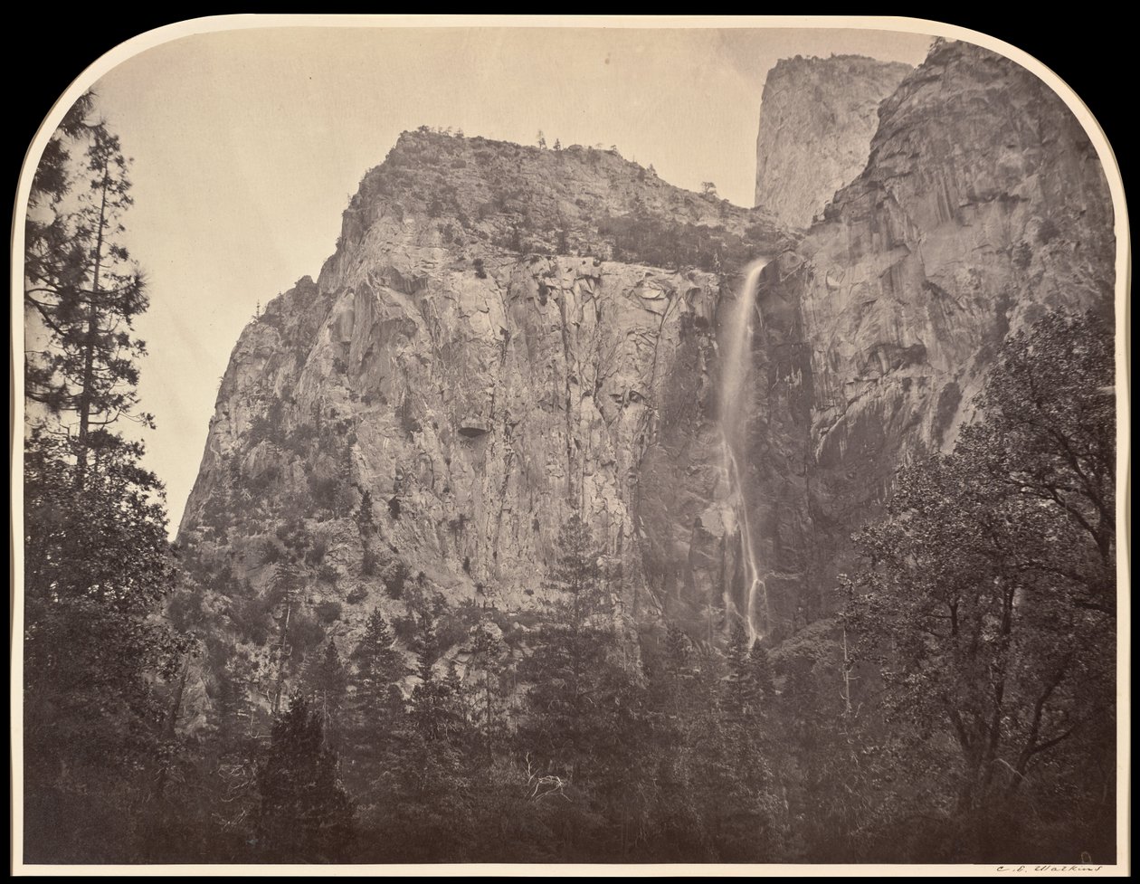 Pohono, Brautschleier, 900 Fuß, Yosemite von Carleton E. Watkins