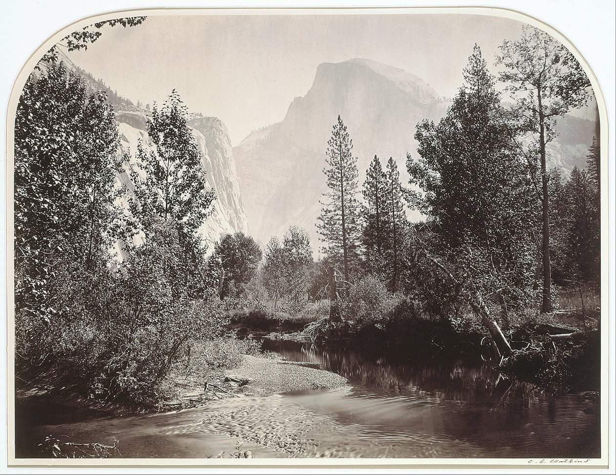 Taysayac, Half Dome, 4967 Fuß, Yosemite von Carleton E. Watkins
