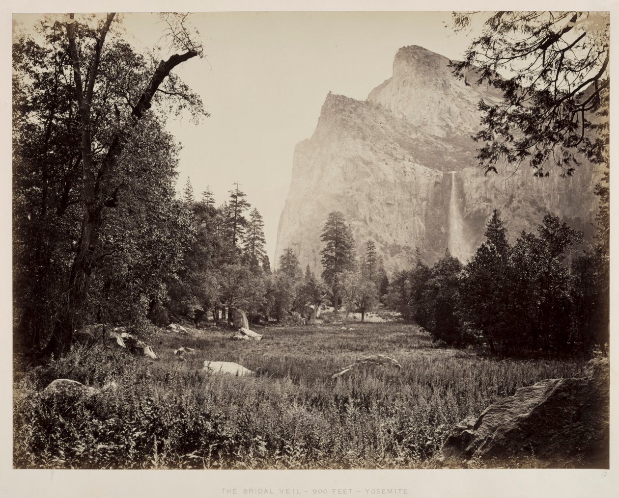 Brautschleier, Yosemite, um 1865-1866 von Carleton E. Watkins