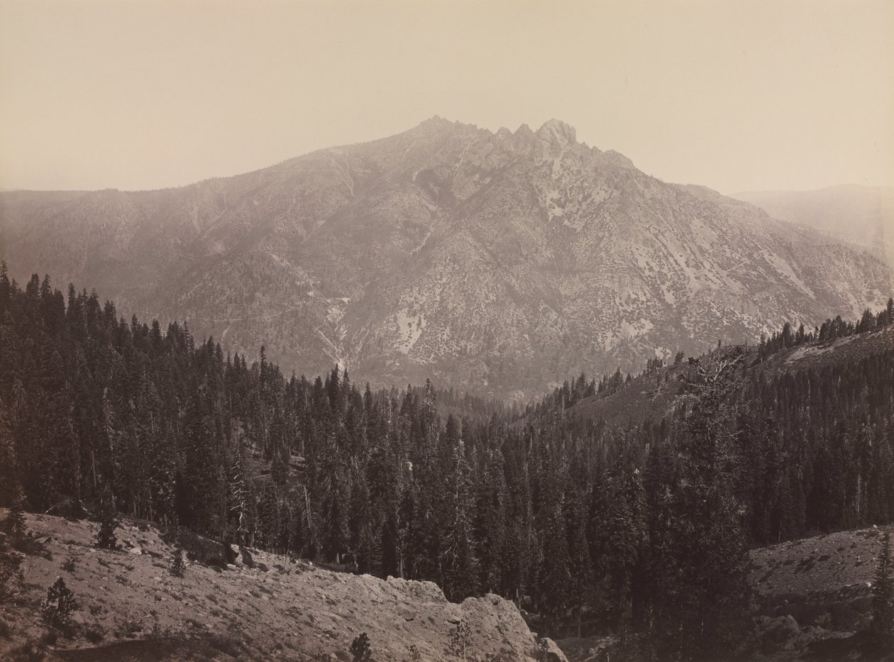 Davoncastle Butte, Sierra Nevada von Carleton E. Watkins