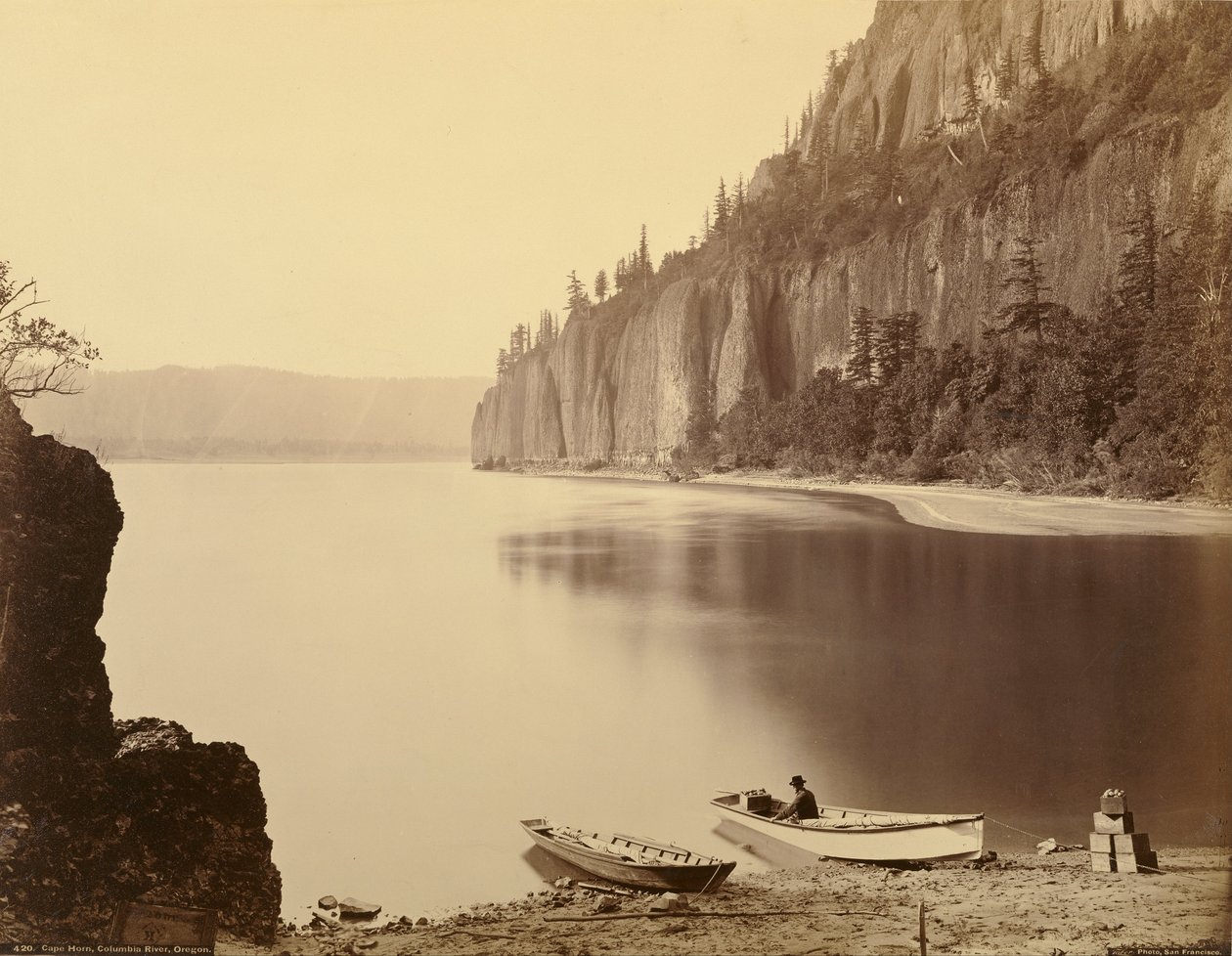 Kap Hoorn, Columbia River, Oregon von Carleton Watkins