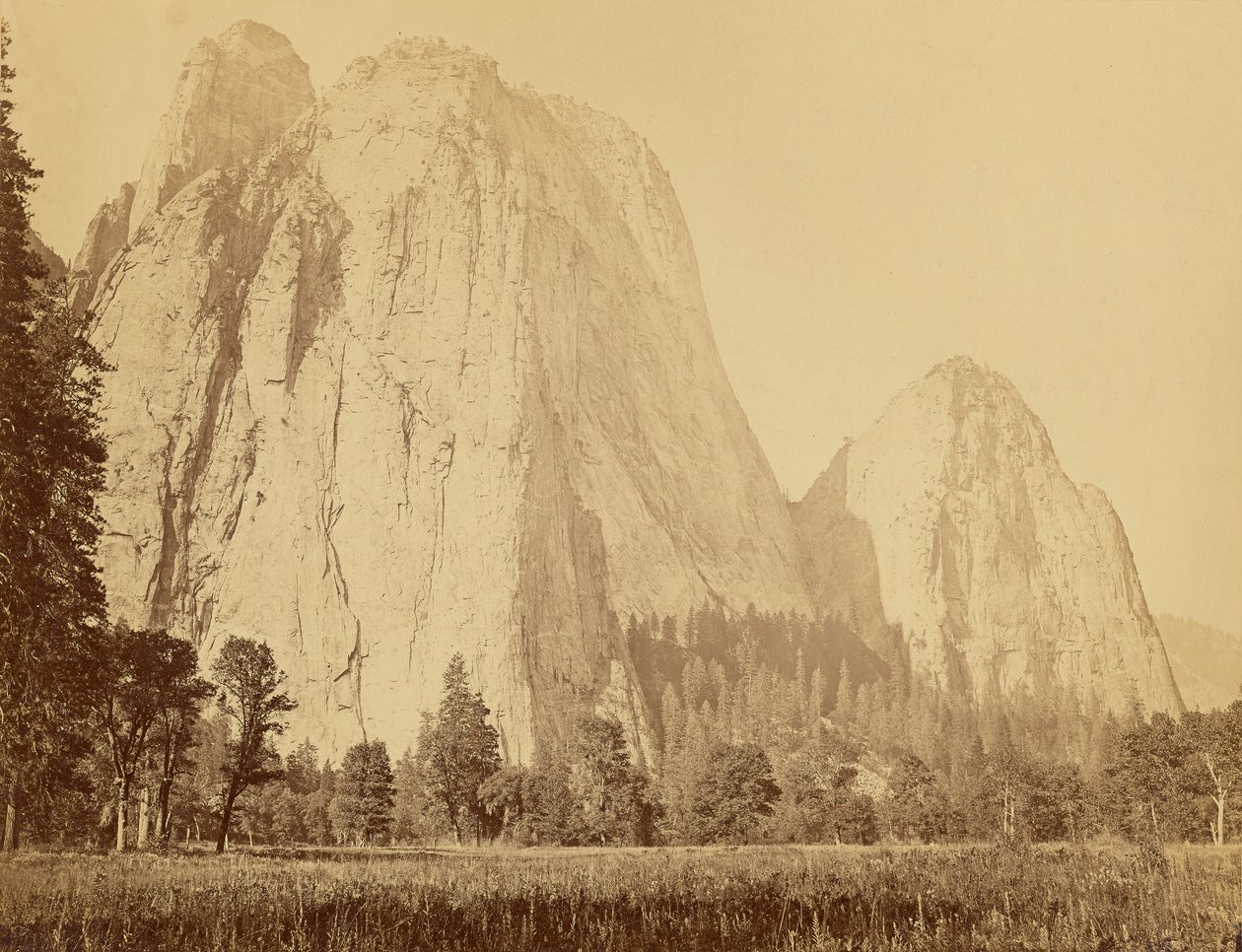 Cathedral Rocks, 2600 Fuß hoch von Carleton Watkins