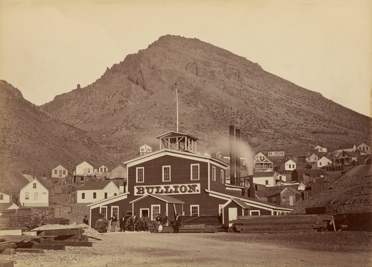 Die Bullion-Mine, Virginia City, Nevada von Carleton Watkins