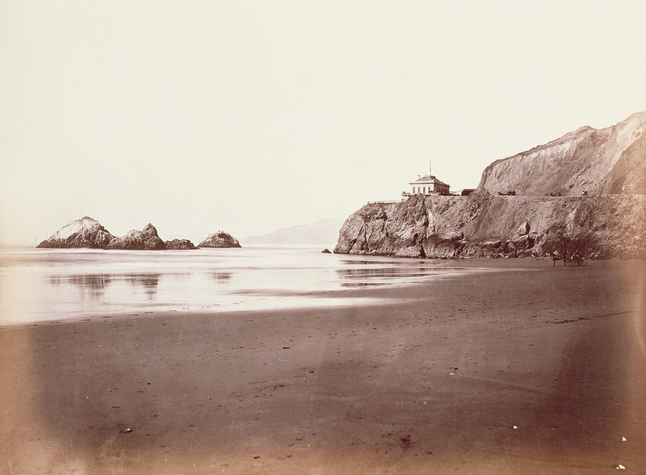 [Das Cliff House vom Strand aus] von Carleton Watkins