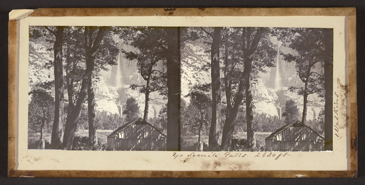 Yosemite-Fälle. 2630 ft von Carleton Watkins