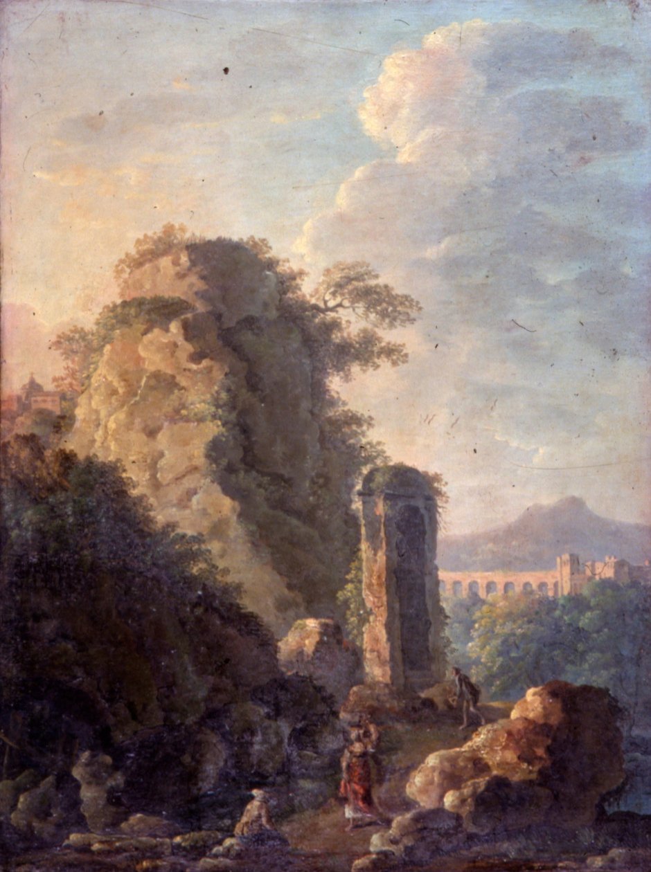 Landschaft mit Aquädukt von Carlo Bonavia