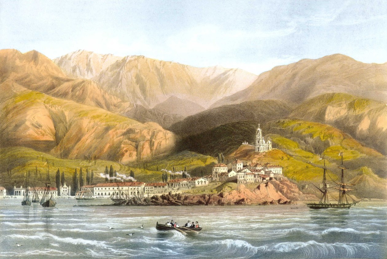 Carlo Bossoli. Ansicht von Jalta von Carlo Bossoli