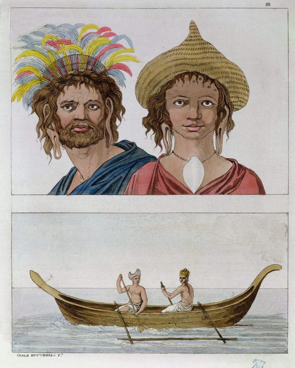 Einwohner von Osterinsel, aus 