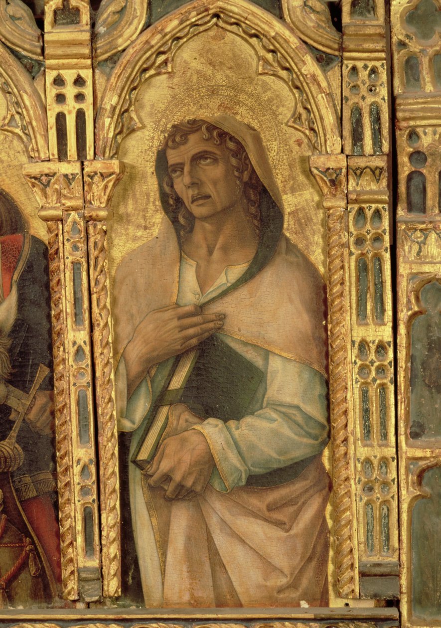 St. Johannes der Evangelist (Detail) von Carlo Crivelli