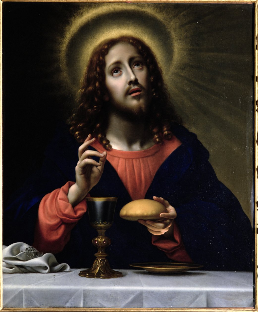 Christus segnet die Sakramente von Carlo Dolci
