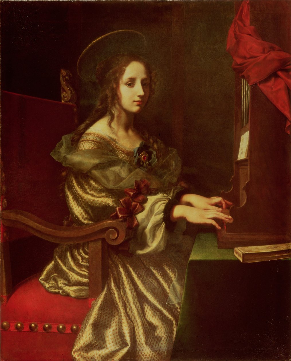 St. Cäcilia (Schutzpatronin der Musiker) von Carlo Dolci