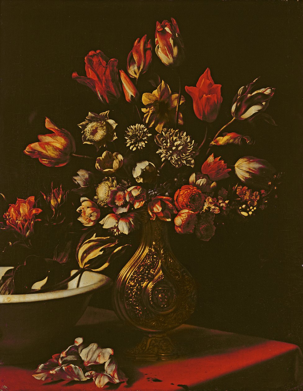 Blumenvase mit Waschbecken von Carlo Dolci