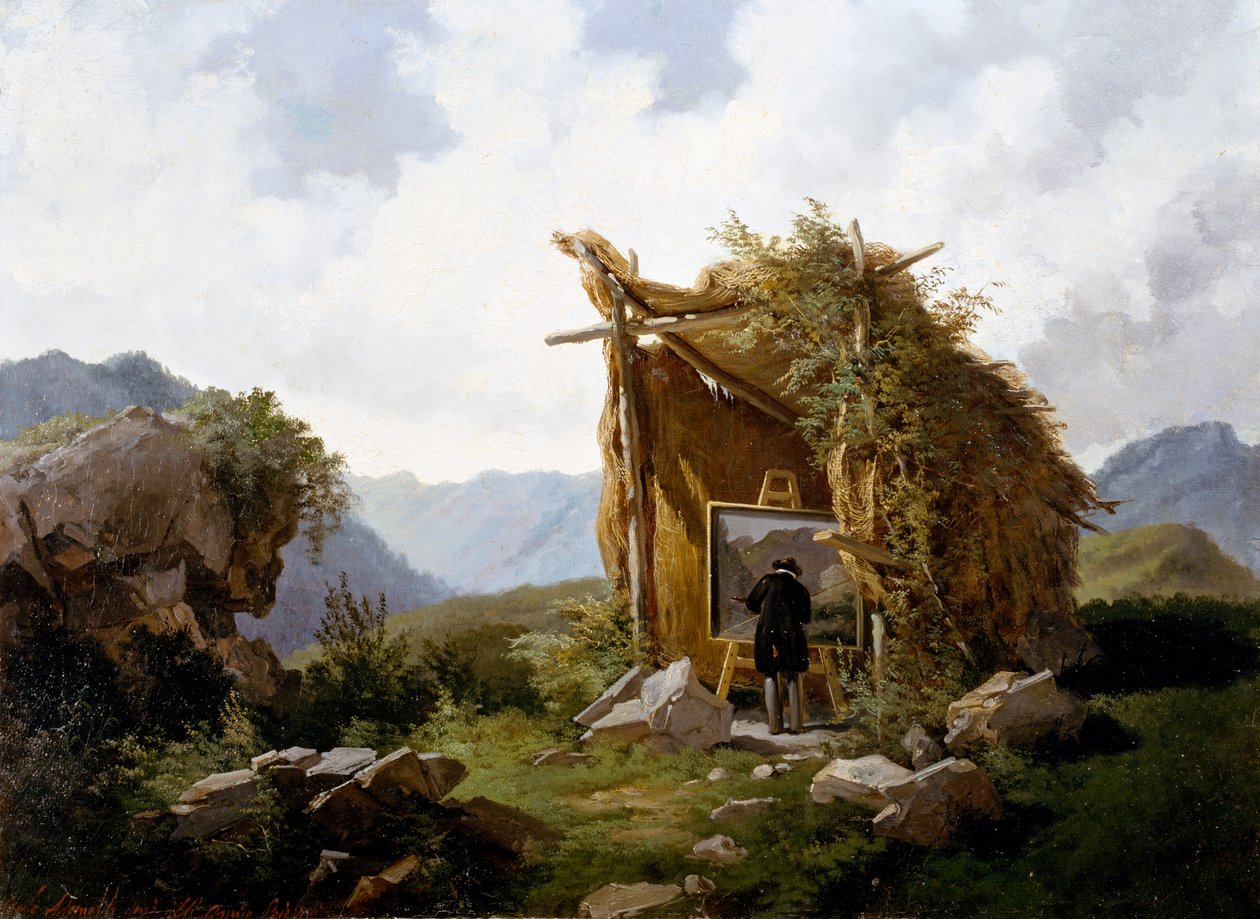 Künstler auf dem Land von Carlo Ademollo