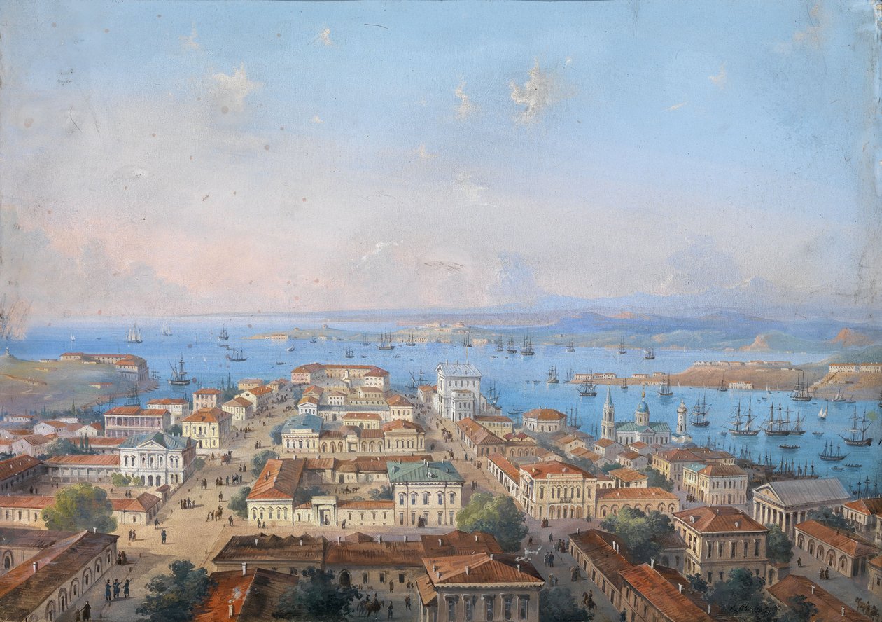 Ansicht von Sewastopol, 1860er-1870er Jahre von Carlo Bossoli