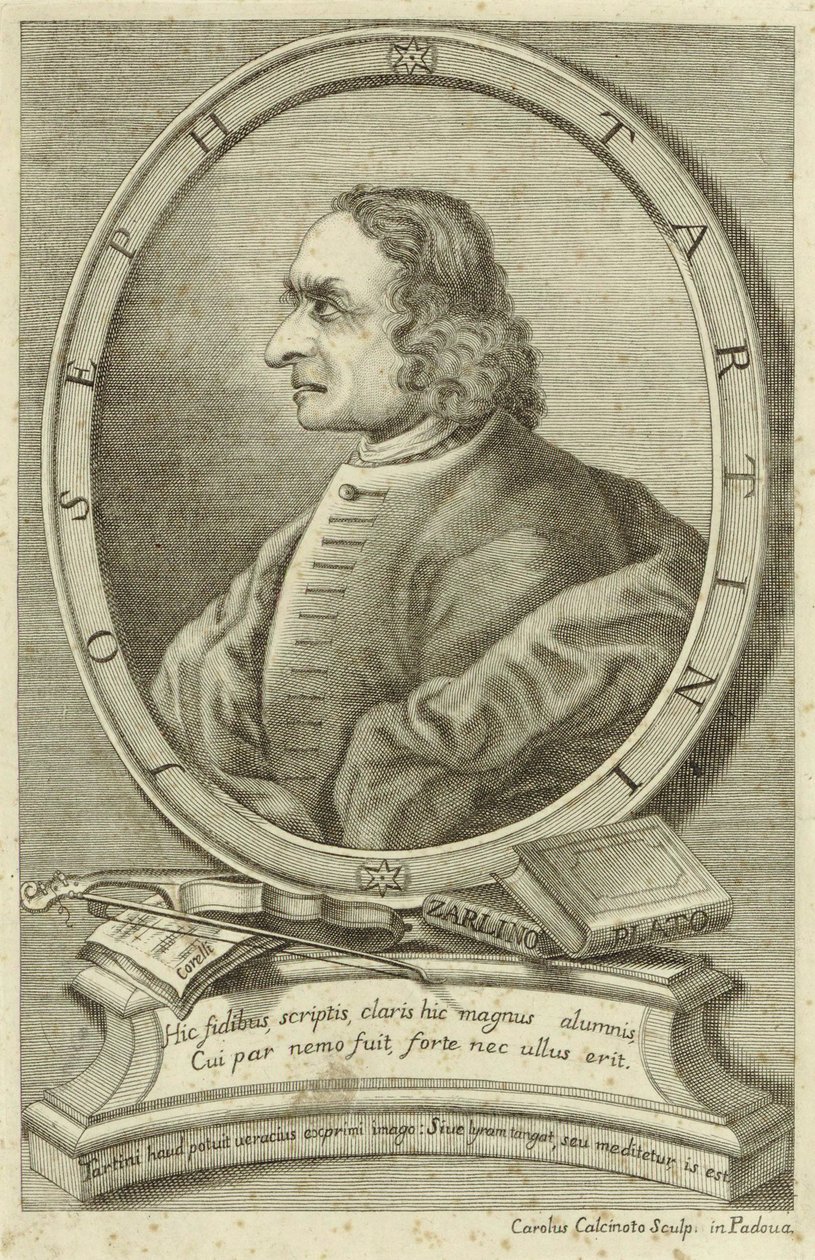 Dargestellte Person: Giuseppe Tartini von Carlo Calcinotto