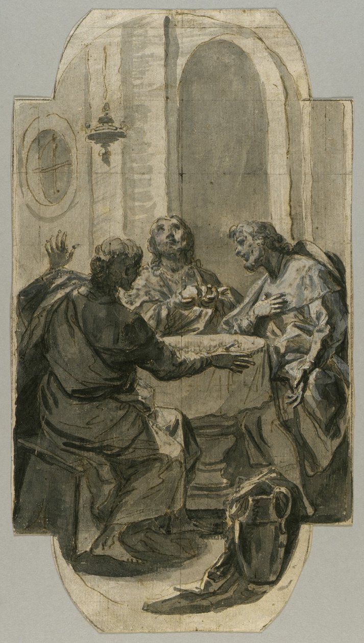 Abendmahl in Emmaus von Carlo Maratti