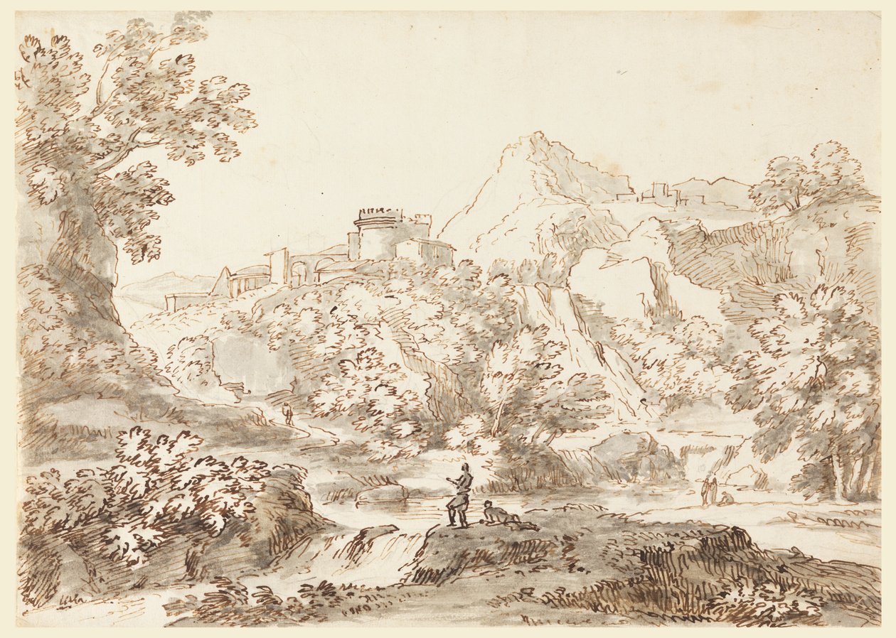 Eine Landschaft mit Stadt von Carlo Marchionni