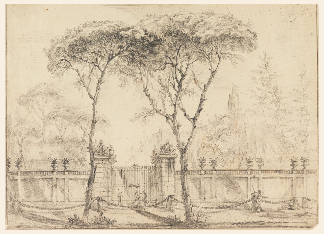 Am Tor einer Villa von Carlo Marchionni