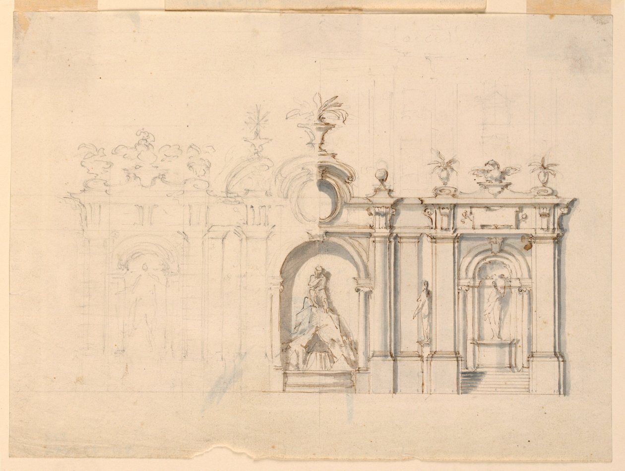 Kolonnade mit Brunnen von Carlo Marchionni
