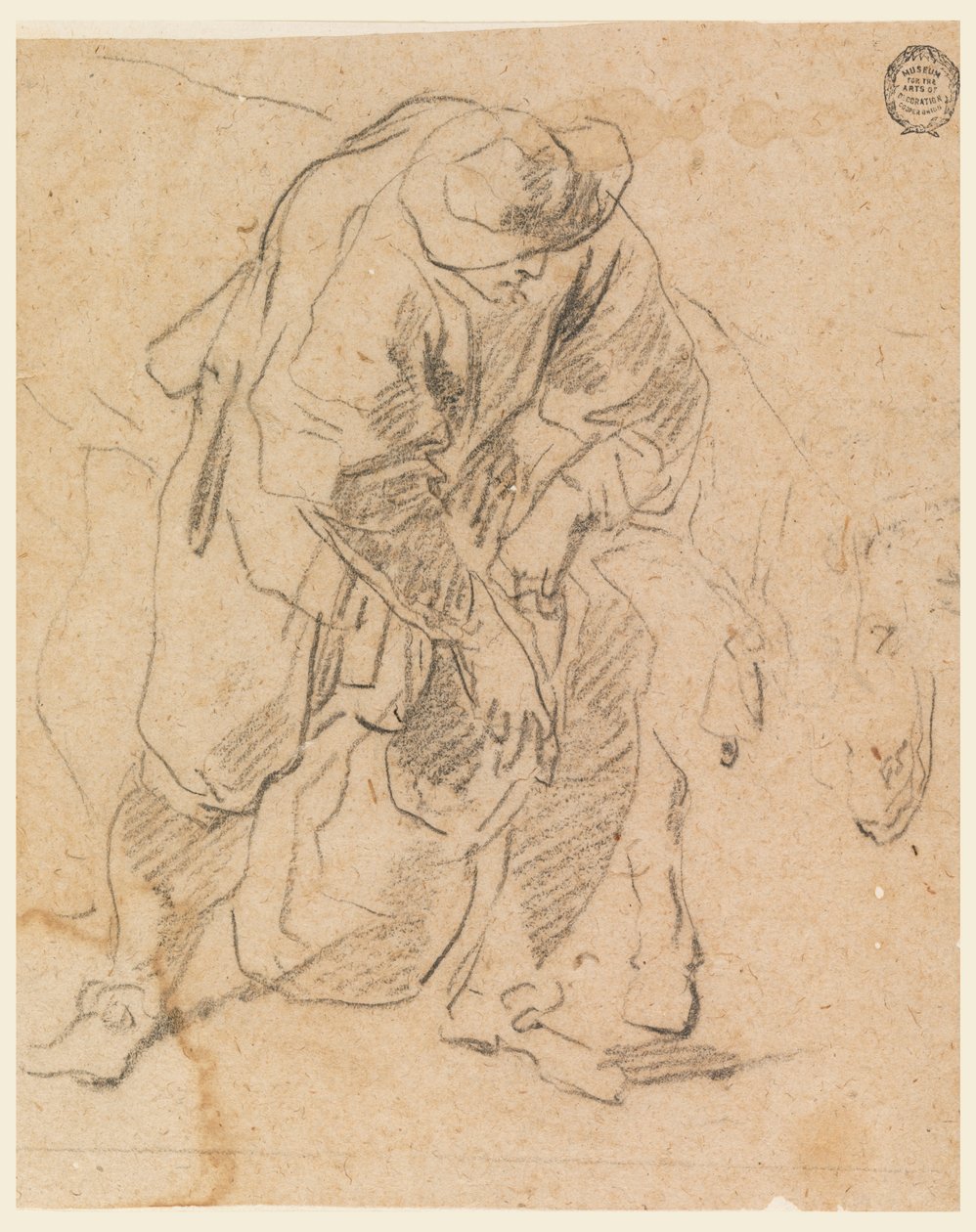 Bauer mit Tasche, 1728–78 von Carlo Marchionni