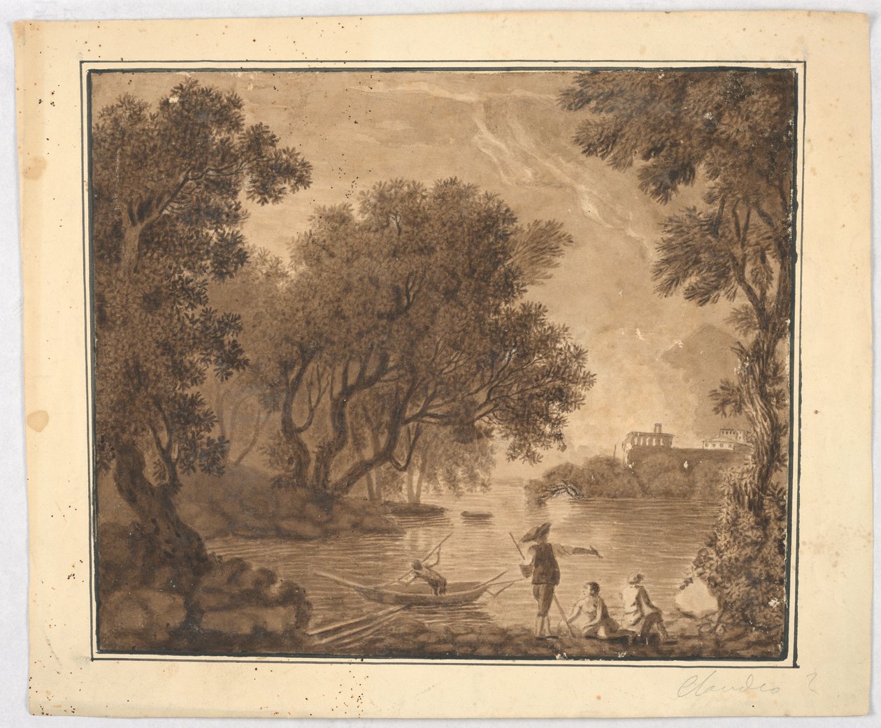Fischer in der Landschaft von Carlo Marchionni