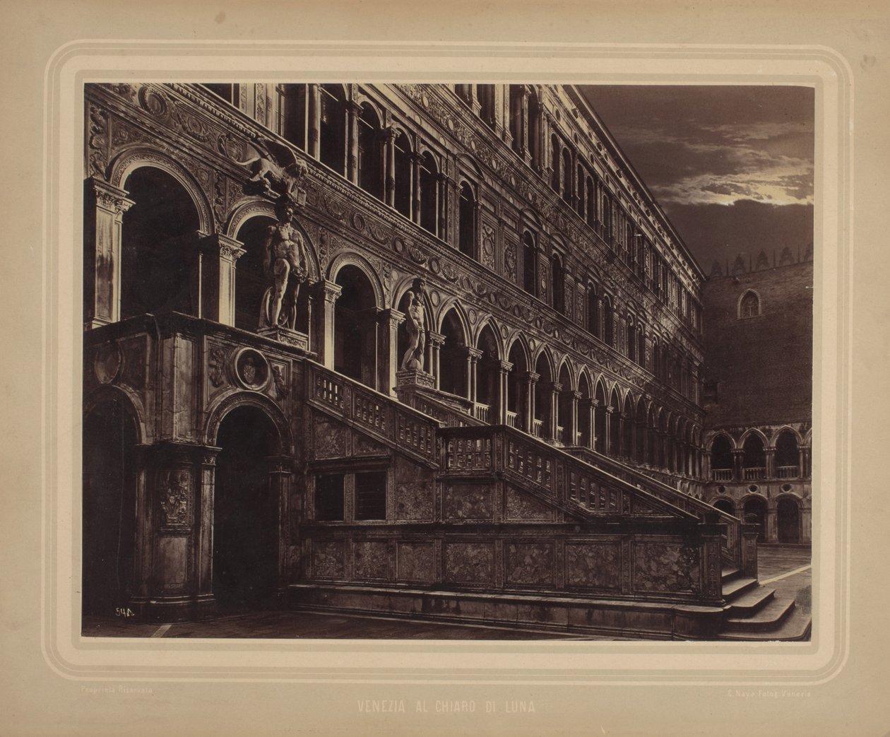 Venedig im Mondlicht von Carlo Naya