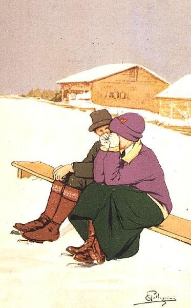 Der weinende Eisläufer von Carlo Pellegrini