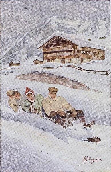 Der Vierer-Bob von Carlo Pellegrini