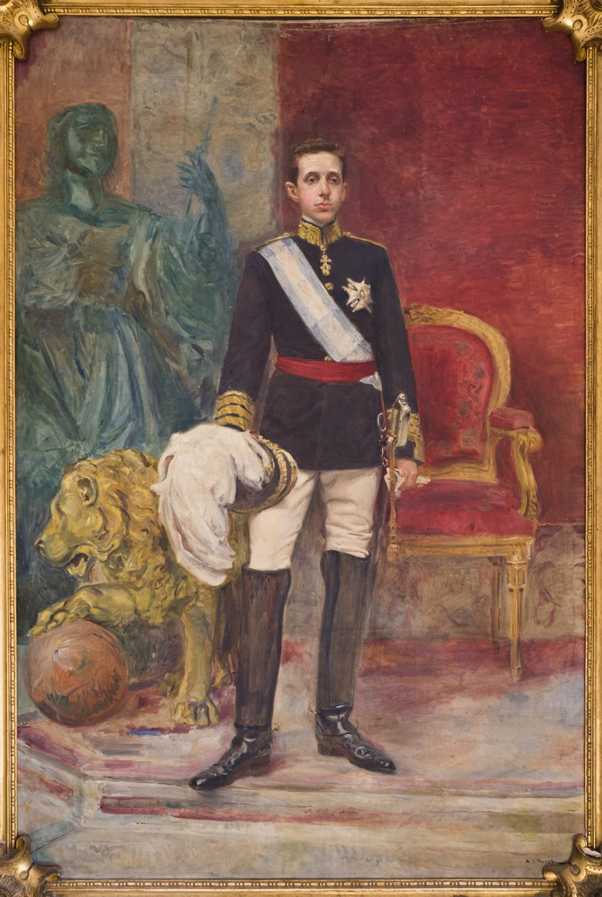 Seine Majestät König Alfons XIII. von Carlos Angel Diaz Huertas