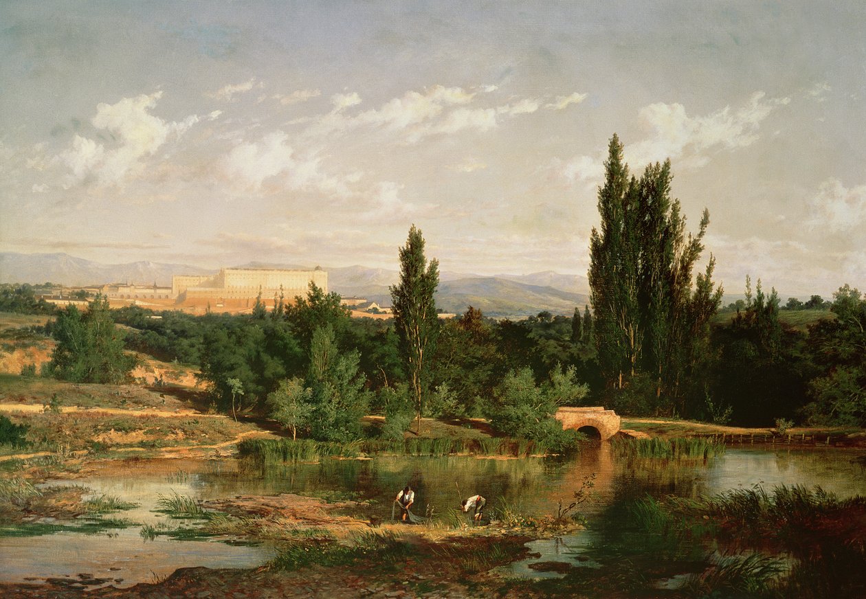 Landschaft mit einem Fluss, Manzanares von Carlos de Haes
