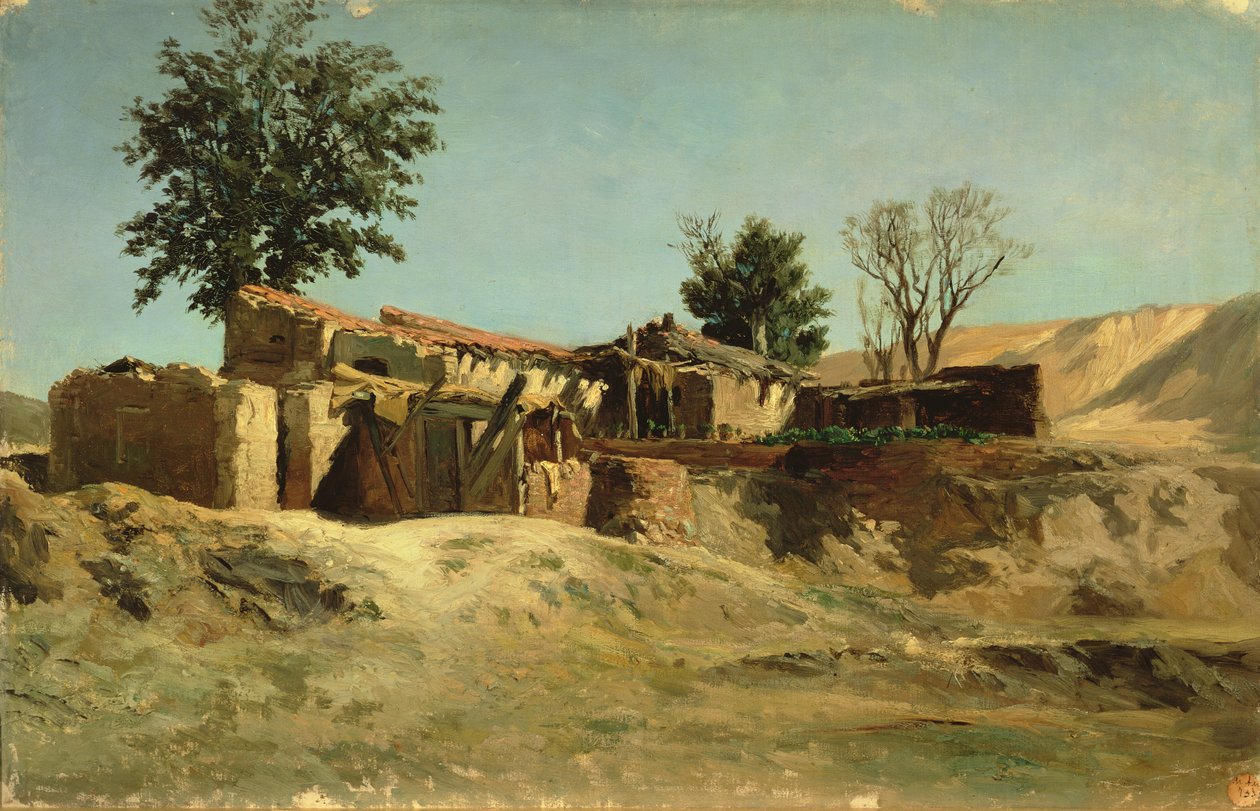 Dächer auf dem Principe Pio Berg von Carlos de Haes