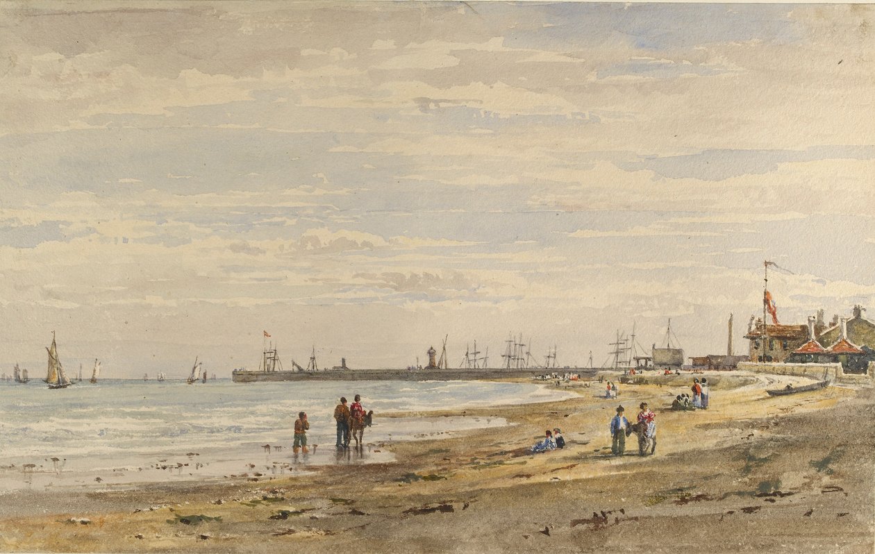 Ramsgate Pier, August 1838 von Caroline Davidson