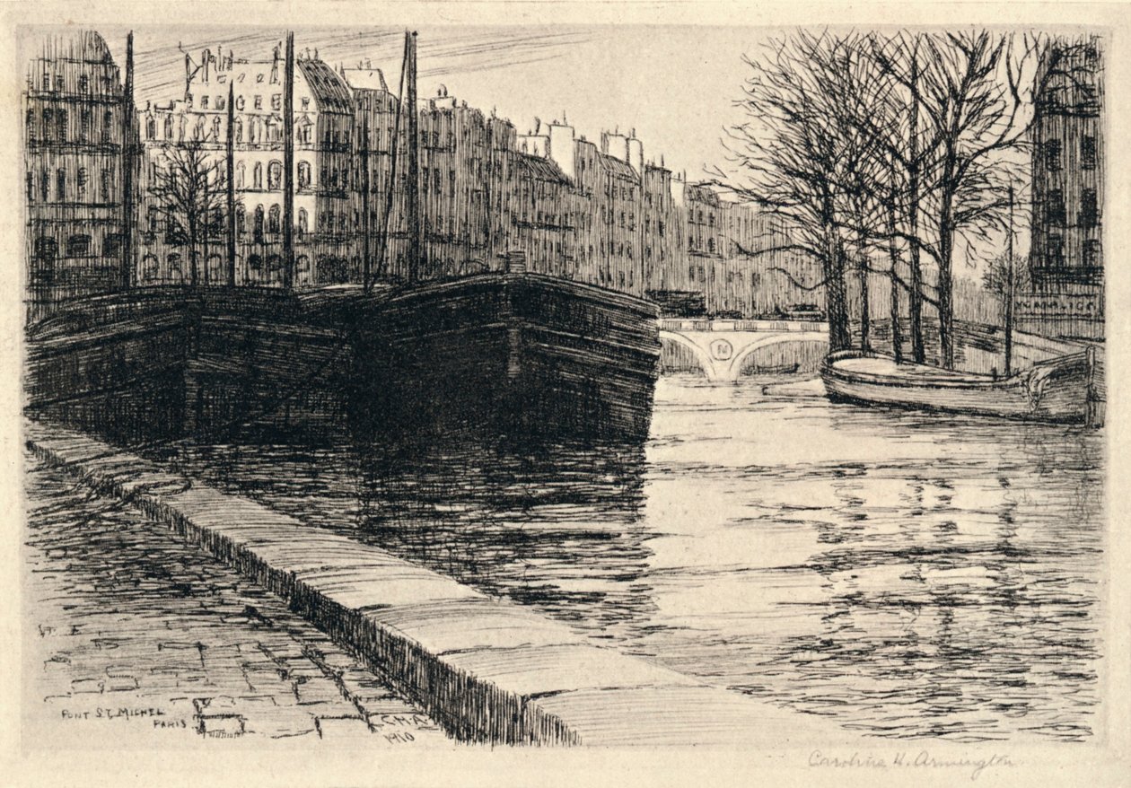 Die Pont St Michel von Caroline Helena Armington