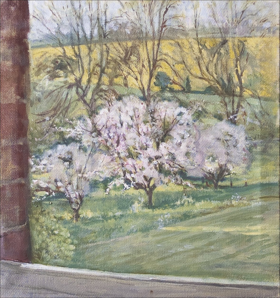 Frühling aus unserem Fenster von Caroline Hervey Bathurst