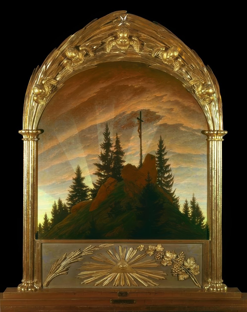 Das Kreuz im Gebirge von Caspar David Friedrich