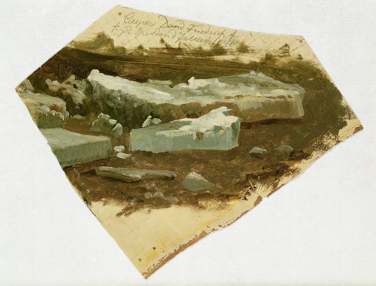 Eisscholle, 1840 von Caspar David Friedrich