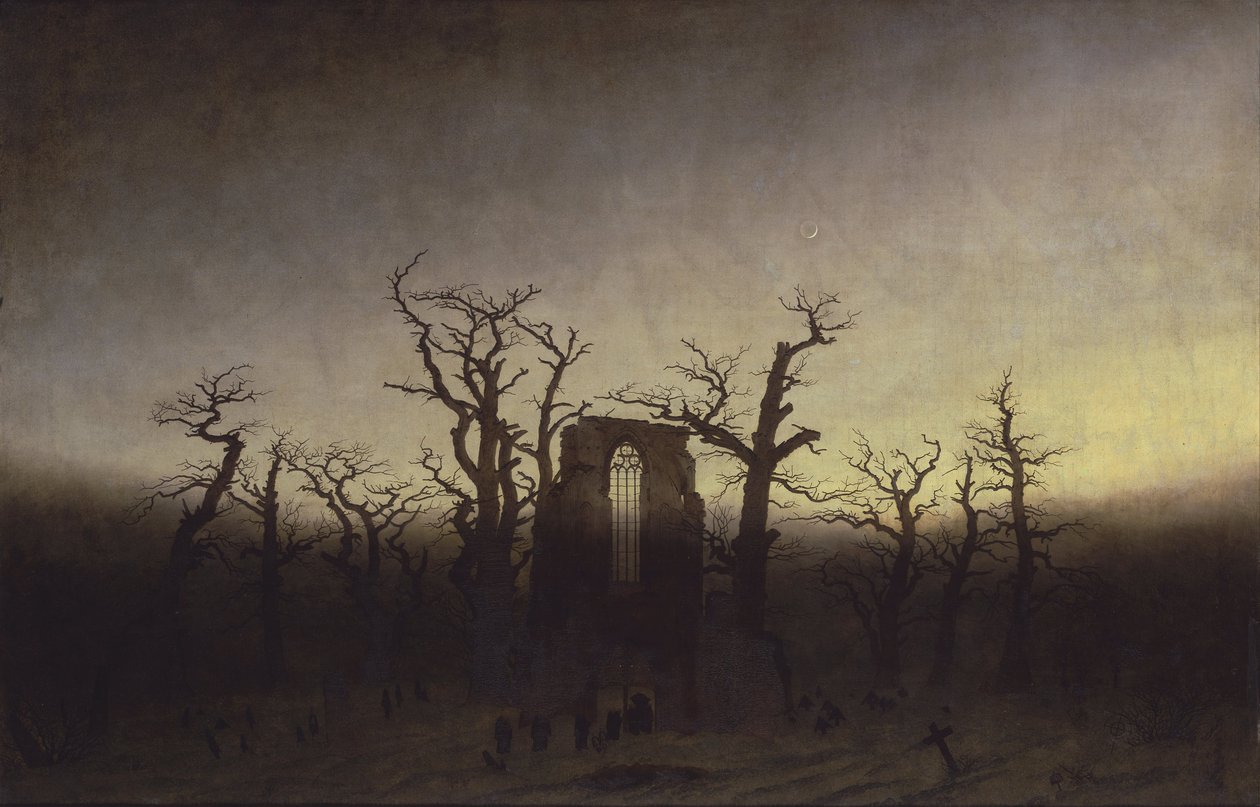 Abtei unter Eichen von Caspar David Friedrich