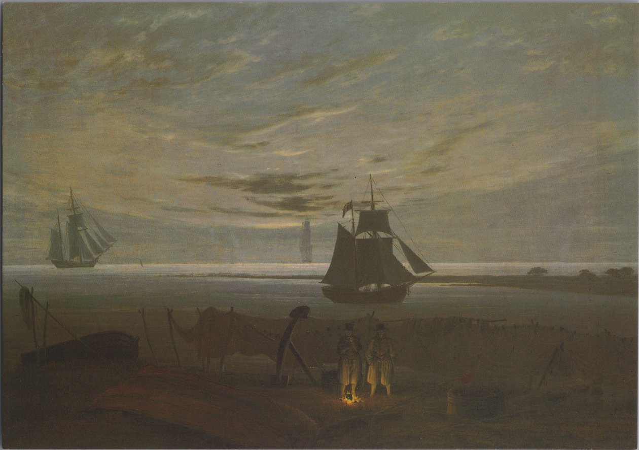 Abend am Ostseestrand von Caspar David Friedrich