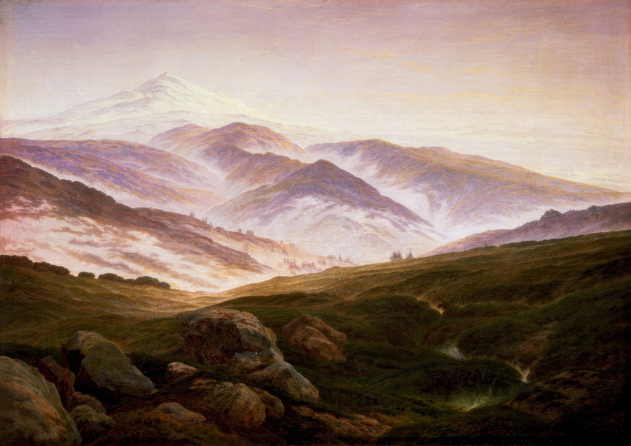 Erinnerung an das Riesengebirge von Caspar David Friedrich
