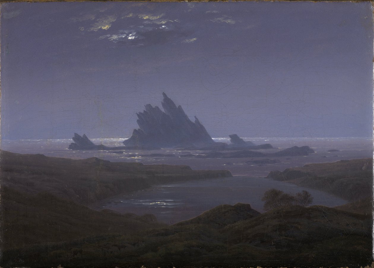 Felsenriff am Meeresstrand von Caspar David Friedrich