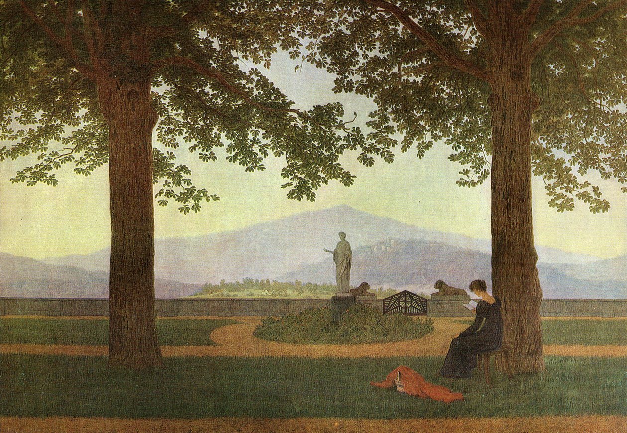 Gartenterrasse von Caspar David Friedrich
