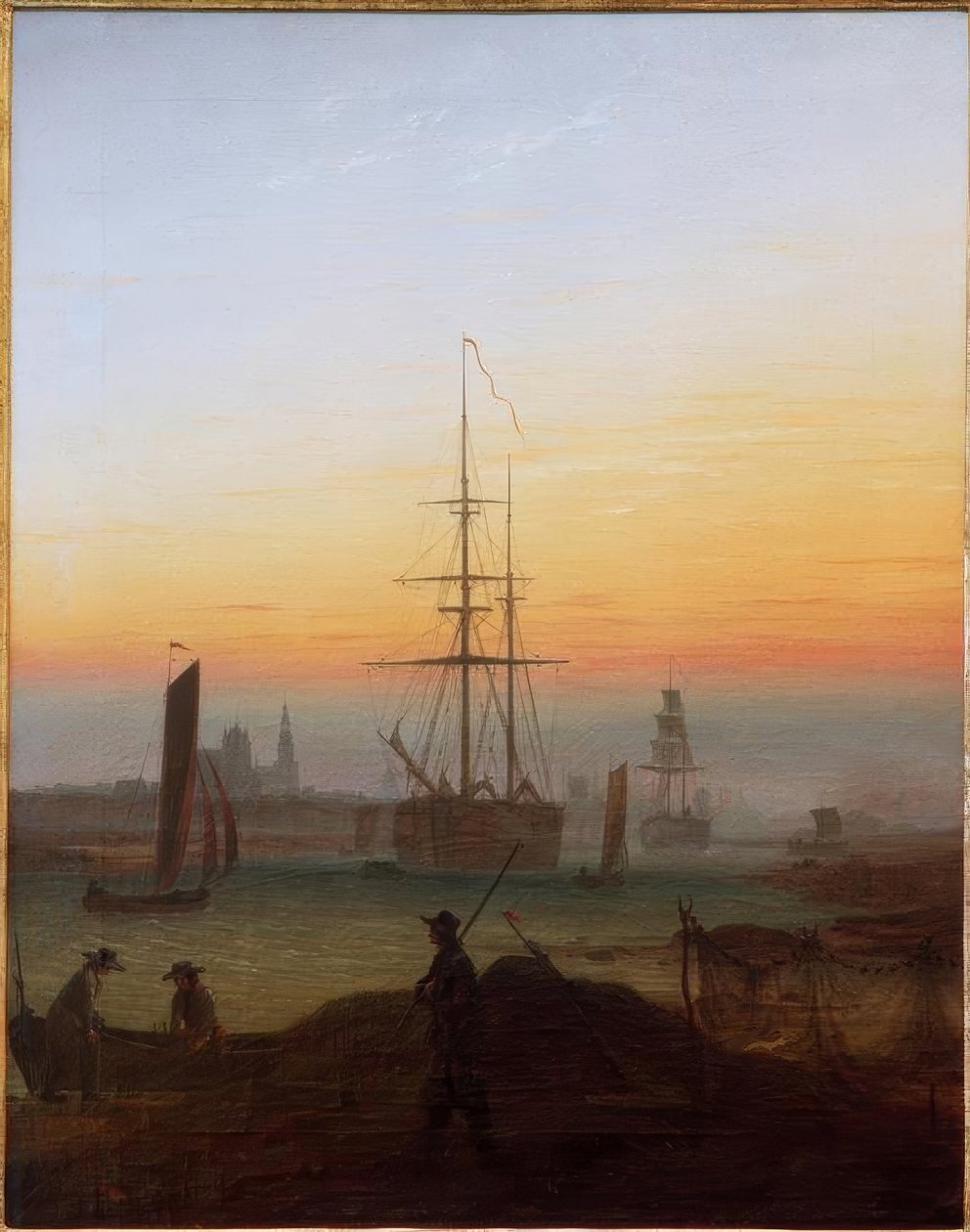 Greifswalder Hafen von Caspar David Friedrich