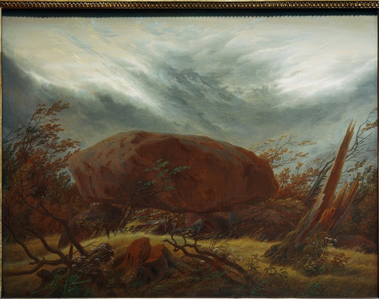 Hünengrab im Herbst von Caspar David Friedrich