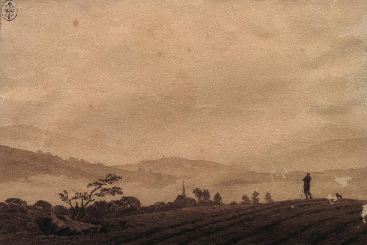 Nebelmorgen von Caspar David Friedrich