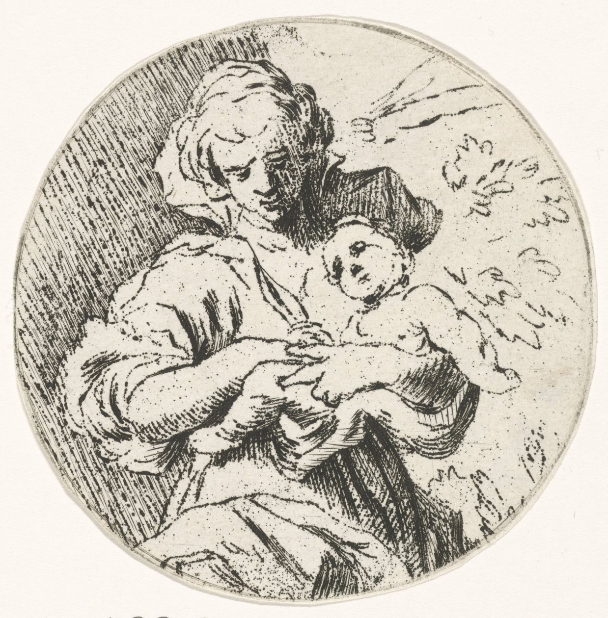 Frau mit Kind in den Armen von Caspar Jacobsz. Philips