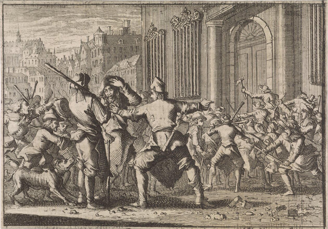 Aufstand in Barcelona, 1640 von Caspar Luyken (attributed to)