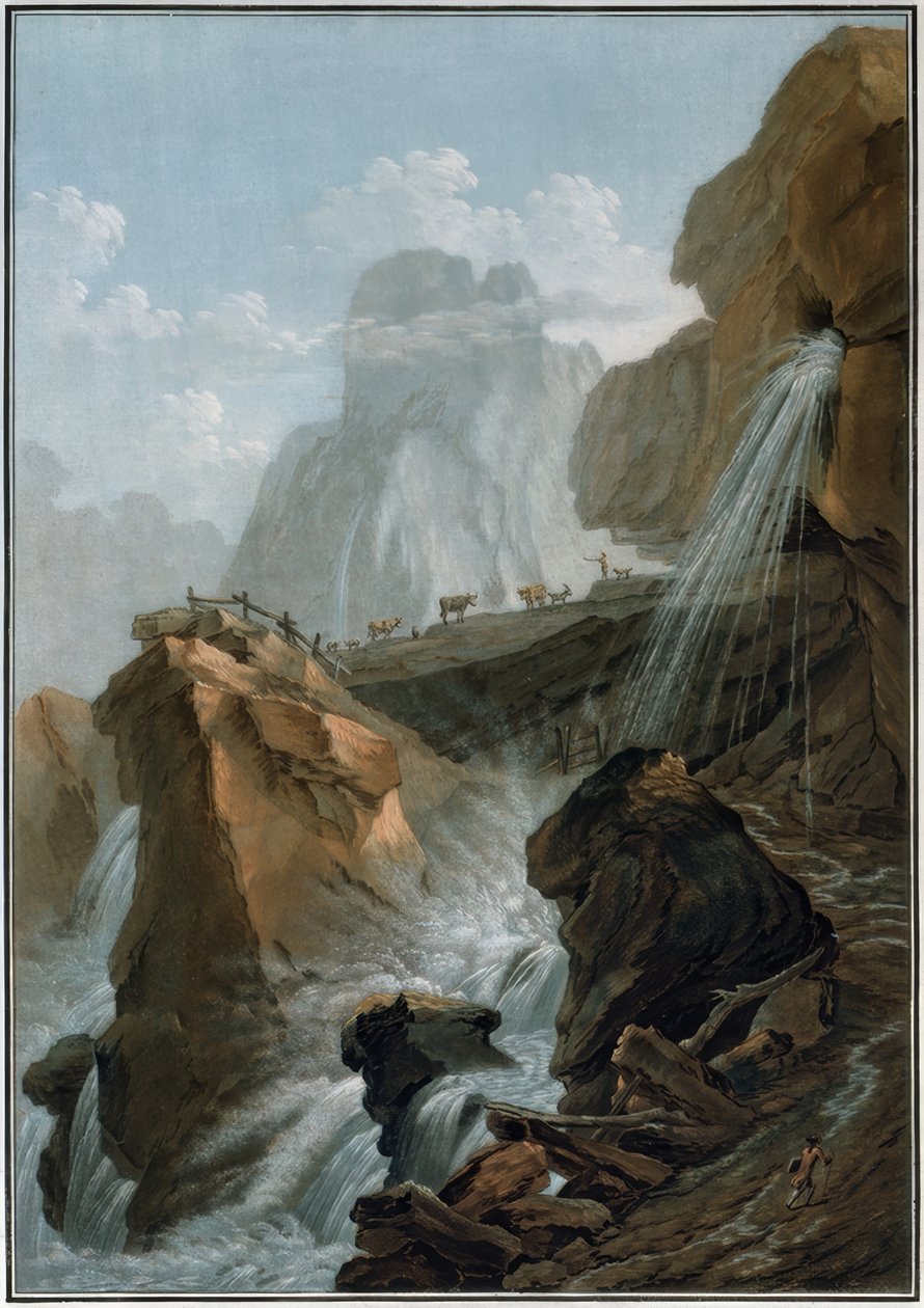 Geltenbachfall von Caspar Wolf