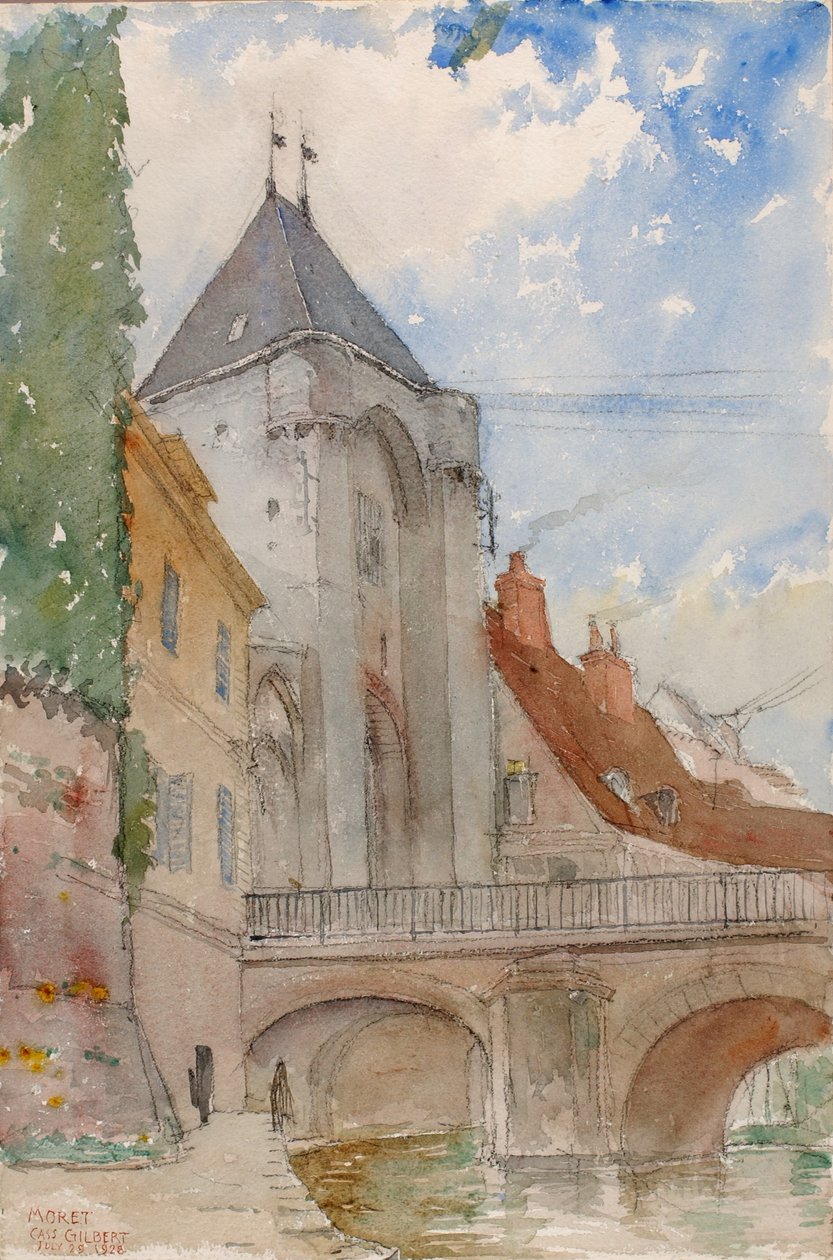 Brücke bei Moret, Frankreich von Cass Gilbert
