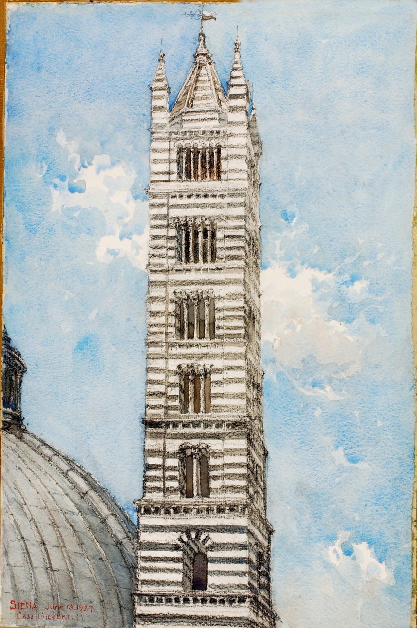 Kathedralenturm, Siena von Cass Gilbert